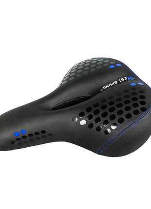 Cедло для велосипеда West Biking 0801083 Стоп-фонарь Black + Blue