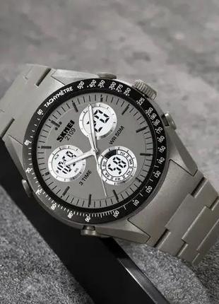 Часы наручные мужские SKMEI 2109GY, армейские часы противоудар...