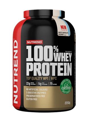 Сироватковий протеїн 100% Whey Protein (strawberry) 2,25 кг, N...