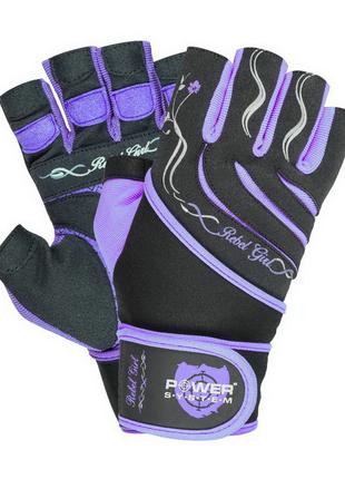 Жіночі рукавички для фітнесу Gloves Rebel Girl PS-2720 Purple ...