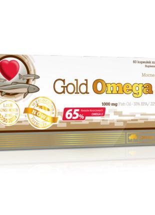 Омега 3 (рыбий жир) Gold Omega 3 – 65 % 60 caps, Olimp Labs 18+