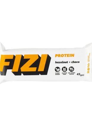 Протеиновый батончик Fizi Protein Bar (hazelnut + choco) 45 г 18+