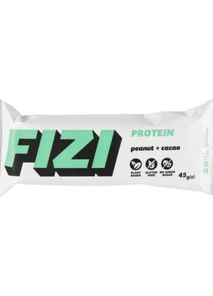 Протеиновый батончик Fizi Protein Bar (peanut + cacao) 45 г 18+