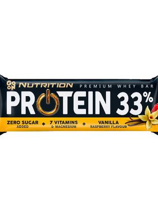 Батончик углеводно-протеиновый Protein 33% Bar (vanilla raspbe...