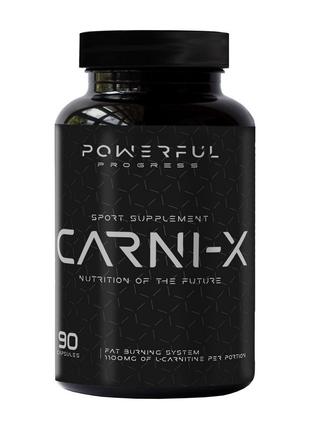 Амінокислота L-карнітин для тренування Carni-X (90 caps), Powe...