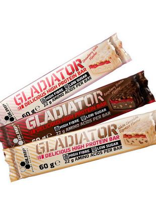Gladiator Bar (60 g, strawberry cake) 18+