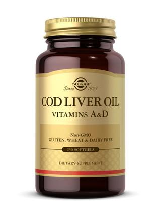 COD Liver Oil Vitamins A & D (250 softgels) 18+