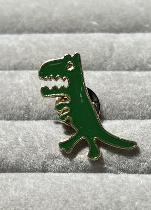 Металлический значок динозавр Пин динозавр рекс Брошь динозавр