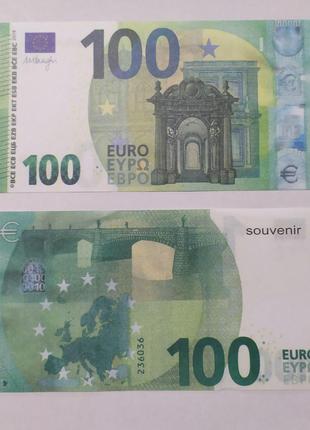 Сувенірні гроші 100 євро 80 шт/уп