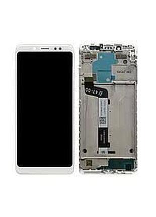 Дисплей (LCD) Meizu M5 Note (M621) с сенсором белый + рамка