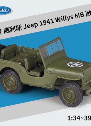 Модель автомобіля Jeep Willys MB 1941 року в масштабі 1:36