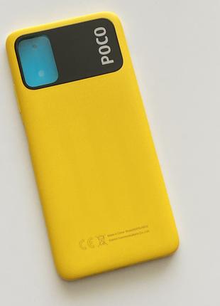 Задняя крышка Poco M3, цвет - Желтый