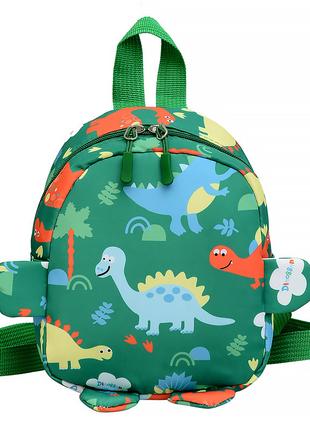 Детский рюкзак Lesko A-1025 Dinosaur Green на одно отделение с...