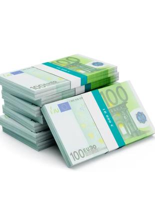 Сувенірні гроші 100 Євро 80 шт\уп