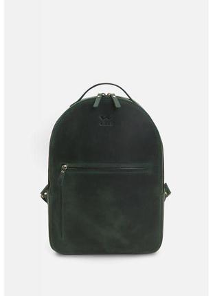 Кожаный рюкзак Groove M зеленый винтаж