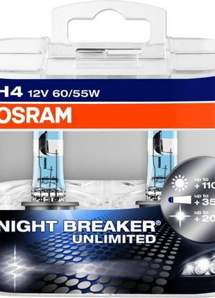 Лампа головного света Osram H4 60/55W Night Breaker Unlimited ...