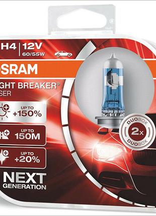 Лампа головного света Osram H4 60/55W Night Breaker Laser -202...