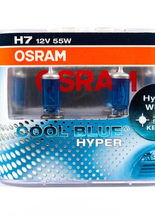 Лампа головного света Osram H7 55W Cool Blue Hyper 62210CBH