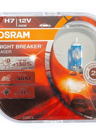 Лампа головного света Osram H7 55W Night Breaker Laser 130% 64...