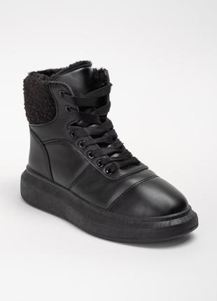 Ботинки зимние женские 342301 р.39 (24,5) Fashion Черный