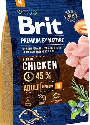 Сухой корм для взрослых собак средних пород Brit Premium Dog A...