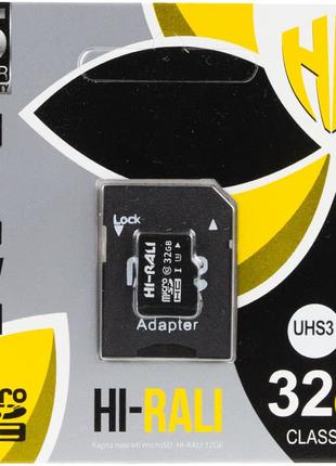 Карта памяти Hi-Rali microSDXC (UHS-3) 32 GB Card Class 10 с а...