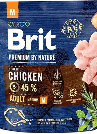 Сухой корм для взрослых собак средних пород Brit Premium Dog A...