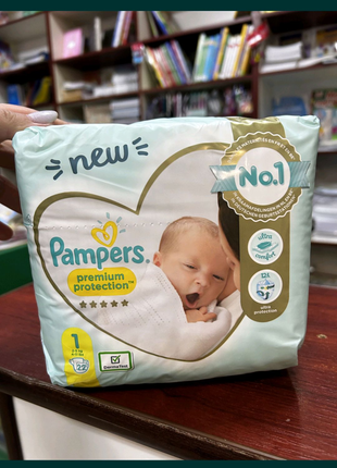 Pampers premium 1 памперси підгузки підгузники