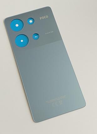 Задняя крышка Poco M6 Pro 4G, цвет - Голубой