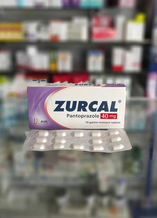 Zurcal Зуркал: При гастриті 40 мг 14 таб. Єгипет.
