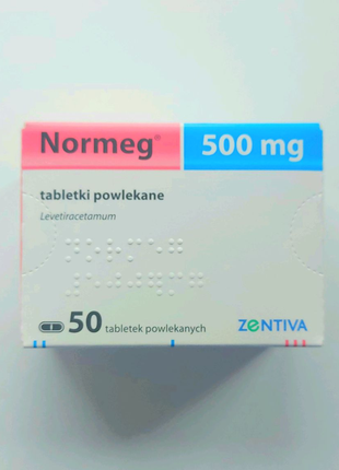 Нормег Леветирацетам Normeg 500 мг 50 шт