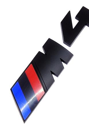 Надпись BMW M4 Эмблема багажника Черный Матовый