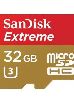 Карта памяти SanDisk 32GB microSD class 10 V30 A1 UHS-I U3 Ext...