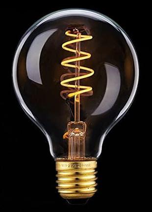 Ktjes Vintage Edison LED Light Bulb 4W Globe Style G80 Декорат...