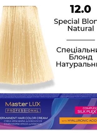 Стійка крем-фарба для волосся Master LUX 12.0 Спеціальний Блон...