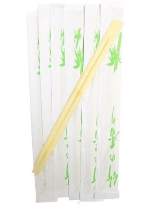 Палочка бамбуковая для суши 21 см в индивидуальной белой с при...