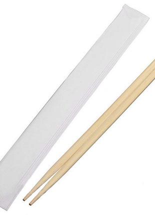 Палочка бамбуковая для суши 23 см в индивидуальной белой упако...