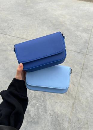Жіноча сумка синя сумка синій клатч кросбоді сумочка через плече