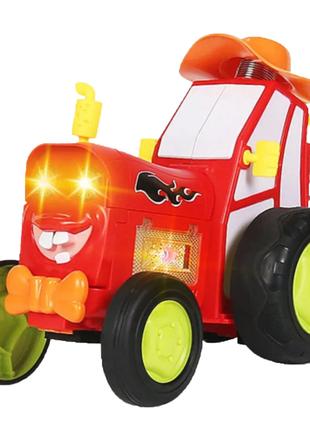 Танцювальний і музичний трактор Crazy Car 2101-A (Red), на руч...