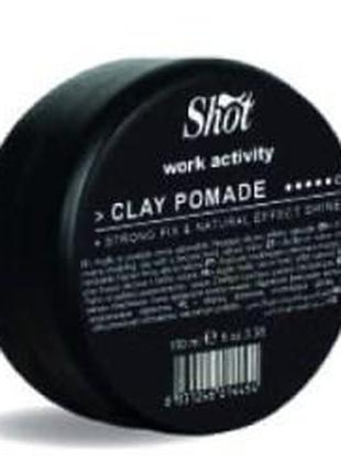 Моделирующая крем-глина для волос SHOT CLAY POMADE WAX WORK AC...