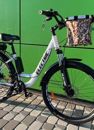 Электровелосипед Cubic-Bike ELECTRIC 27,5" Белый 500ватт 10.4 ...