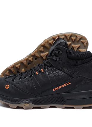 Чоловічі зимові шкіряні черевики MERRELL Black
