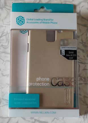 Чохол Nillkin samsung galaxy A8 (2018) protection case gold