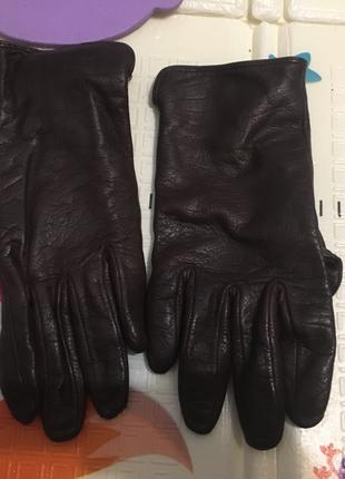 Кожаные Женские перчатки H&M в отличном состоянии