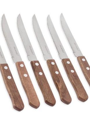 Набор 6 столовых стейковых ножей Kamille Natural Treasure с де...