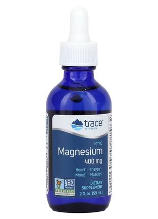 Магний ионизированный в каплях, 400 мг, Ionic Magnesium, Trace...