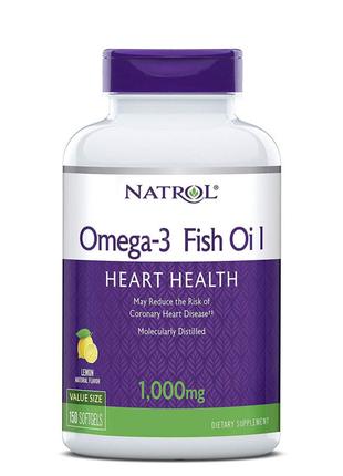 Жирные кислоты Natrol Omega-3 1000 mg, 150 капсул