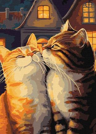 Картина по номерам Идейка Влюбленные котики ©art_selena_ru, 40...