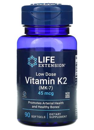 Вітаміни та мінерали Life Extension Vitamin K2 Low Dose, 90 ка...