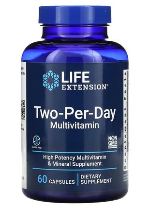 Вітаміни та мінерали Life Extension Two-Per-Day, 60 капсул